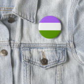 LGBTQA Genderqueer Nicht-Binärer Awarenness Knopf Button (Beispiel)
