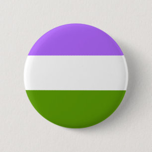 LGBTQA Genderqueer Nicht-Binärer Awarenness Knopf Button