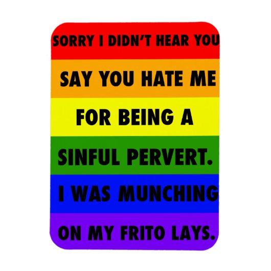 LGBTQA+ ignoriert die Hasser Magnet (Vertikal)