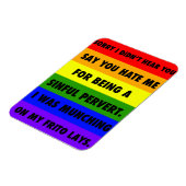 LGBTQA+ ignoriert die Hasser Magnet (Linke Seite)