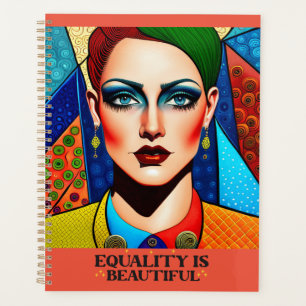 LGBTQI Art Zitat "Equality is Beautiful" Planer