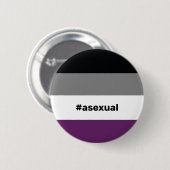 LGBTQI+ Asexual-Prix-Flag Button (Vorne & Hinten)