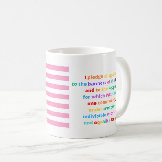 LGBTQI-Banner Kaffeetasse (VorderseiteRechts)