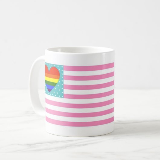 LGBTQI-Banner Kaffeetasse (Vorderseite Links)