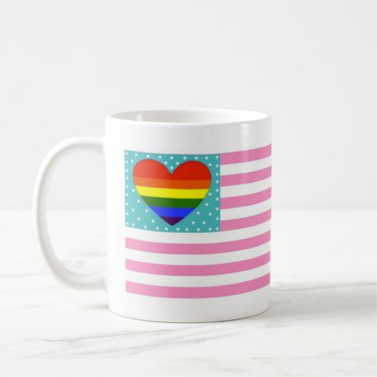LGBTQI-Banner Kaffeetasse (Links)