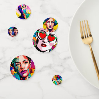 LGBTQI-Gesichter Konfetti