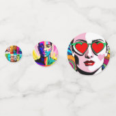 LGBTQI-Gesichter Konfetti (Vorderseiten)