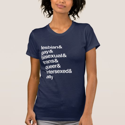 LGBTQI-LISTE T-Shirt (Vorderseite)