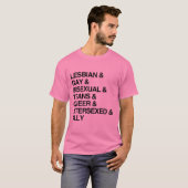LGBTQI-LISTE T-Shirt (Vorne ganz)