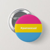 LGBTQI+ Pansexual Pride Flag Button (Vorne & Hinten)