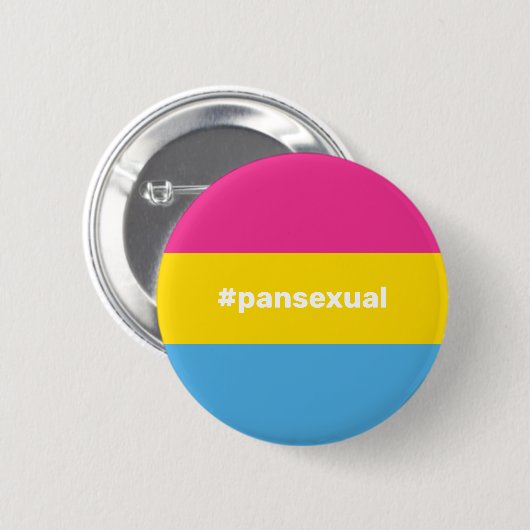 LGBTQI+ Pansexual Pride Flag Button (Vorne & Hinten)