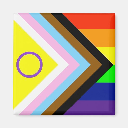LGBTQI PRIDE FLAG TOTE BAG MAGNET (Vorne)