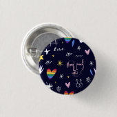 LGBTQI PRIDE TRANS GAY LESBIAN BUTTON (Vorne & Hinten)