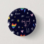 LGBTQI PRIDE TRANS GAY LESBIAN BUTTON (Vorderseite)