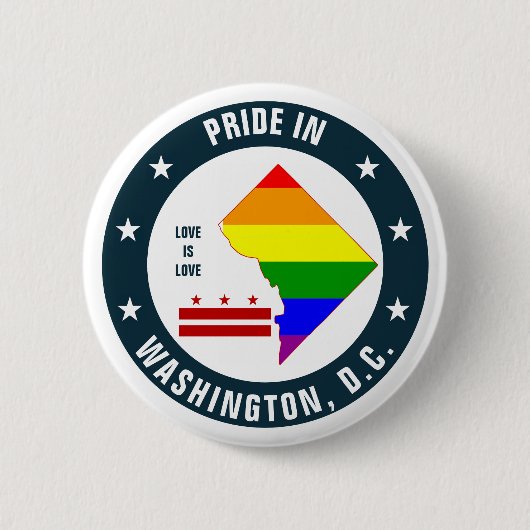LGBTQI Prix in Washington DC Logo-Button Button (Vorderseite)