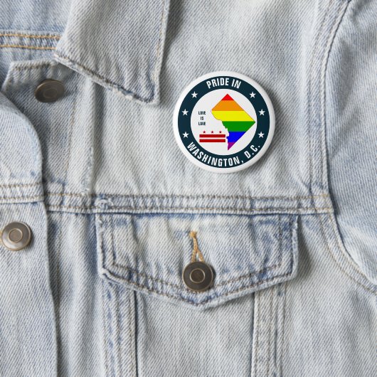 LGBTQI Prix in Washington DC Logo-Button Button (Beispiel)
