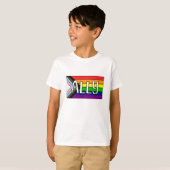 LGBTQIA+ Allegie | Regenbogenflagge T-Shirt (Vorne ganz)