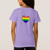 LGBTQIA+ Allegie | Regenbogenflagge T-Shirt (Rückseite)