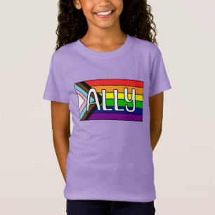 LGBTQIA+ Allegie Regenbogenflagge T-Shirt