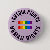 LGBTQIA berichtigt gleiche Menschenrechte Button (Vorderseite)