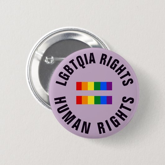 LGBTQIA berichtigt gleiche Menschenrechte Button (Vorne & Hinten)