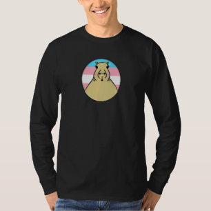 Lgbtqia+ Capybara im Regenbogenkreis der Transgend T-Shirt