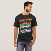LGBTQIA Equality Trans Flag Non Binary Pan Gay Pri T-Shirt (Vorne ganz)
