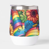 LGBTQIA+-Fahnen, Regenbögen, Blume (Rechts)