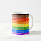 LGBTQIA+-Farbton Kaffeetasse (VorderseiteRechts)