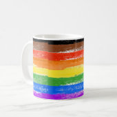 LGBTQIA+-Farbton Kaffeetasse (Vorderseite Links)