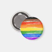 LGBTQIA+-Farbton Magnet (Vorderseite/Rückseite)