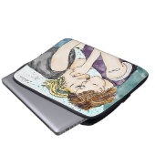 LGBTQIA+ Frauen küssen Aquarellkunst Laptopschutzhülle (Vorne Knopf)