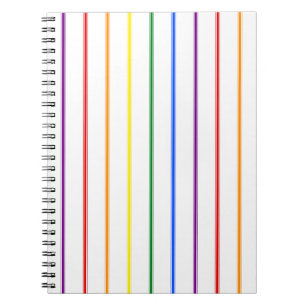 LGBTQIA-Gay Pride 6 Regenbogen-Knickband Notizblock