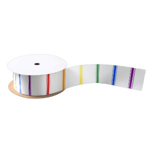 LGBTQIA-Gay Pride 6 Regenbogen-Knickband Satinband