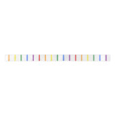 LGBTQIA-Gay Pride 6 Regenbogen-Knickband Satinband (Vorderseite)