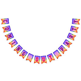 LGBTQIA - Gay Pride | Coming Out Party Wimpelkette