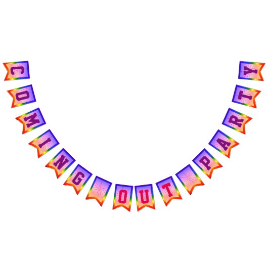 LGBTQIA - Gay Pride | Coming Out Party Wimpelkette (Alle)