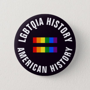 LGBTQIA Geschichte entspricht amerikanischer Button