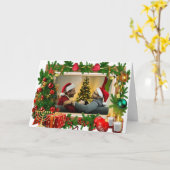 LGBTQIA+ Happy Holidays Subtile Image-Text Custom Karte (Gelbe Blume)