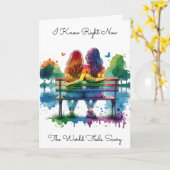 LGBTQIA+ | Ich kenne die Welt Beängstigend Karte (Gelbe Blume)