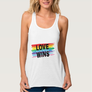 LGBTQIA-Liebe gewinnt immer Rainbow Pride T - Shir Tank Top