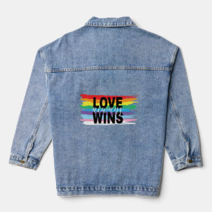 LGBTQIA-Liebe gewinnt immer Rainbow Pride Tank Top Jeansjacke