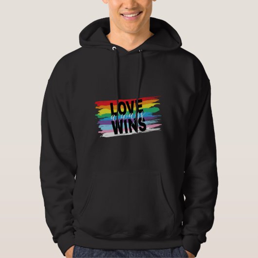 LGBTQIA-Liebe gewinnt immer Rainbow Prix Cool Hoodie (Vorderseite)
