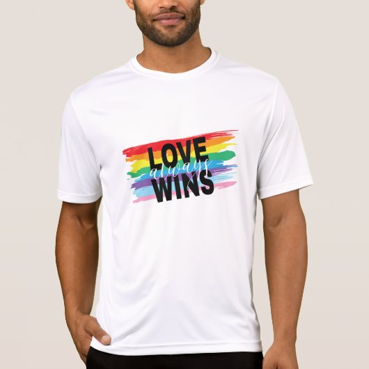 LGBTQIA-Liebe gewinnt immer Rainbow Prix Cool T-Shirt (Vorderseite)