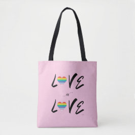LGBTQIA-Liebe ist LIEBE, Rainbow Pride Pink Tote B Tasche