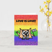 LGBTQIA-Liebe: Liebe-Trans-Flag mit Ollie Karte (Gelbe Blume)