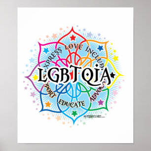 LGBTQIA Lotus Poster