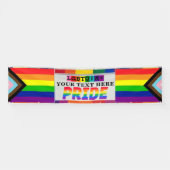 LGBTQIA+ PERSONALISIERTER GAY PRIDE BANNER (Horizontal)