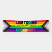 LGBTQIA+ PERSONALISIERTER GAY PRIDE BANNER (Horizontal)