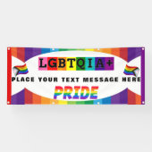 LGBTQIA+ PRIDE Parade und Mauer Personalisiert Banner (Horizontal)